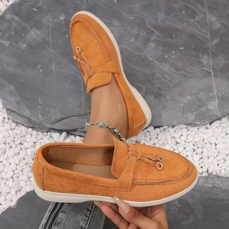 Mocasines para mujer | Diseño sin cordones | Cómodos y elegantes | Piel sintética y estilo clásico