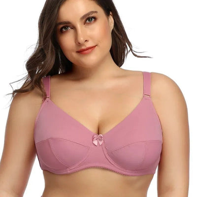 Sujetador con aros para mujer | Tallas grandes y cobertura completa | Bralette sin relleno | Spandex