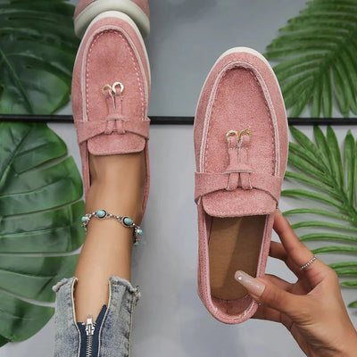 Mocasines para mujer | Diseño sin cordones | Cómodos y elegantes | Piel sintética y estilo clásico