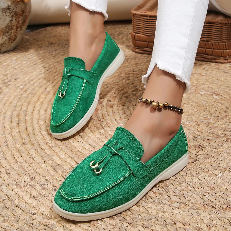 Mocasines para mujer | Diseño sin cordones | Cómodos y elegantes | Piel sintética y estilo clásico