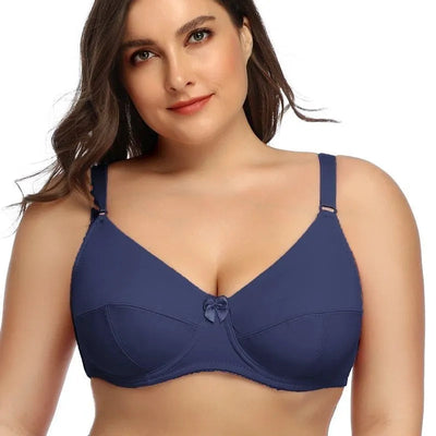 Sujetador con aros para mujer | Tallas grandes y cobertura completa | Bralette sin relleno | Spandex