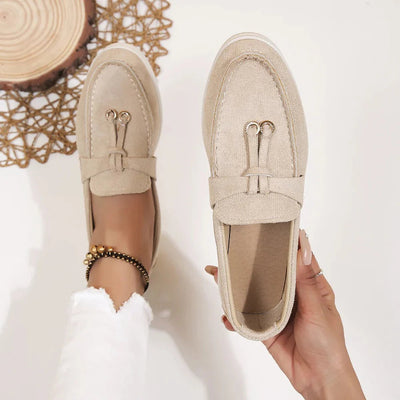 Mocasines para mujer | Diseño sin cordones | Cómodos y elegantes | Piel sintética y estilo clásico