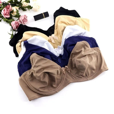 Sujetador con aros para mujer | Tallas grandes y cobertura completa | Bralette sin relleno | Spandex