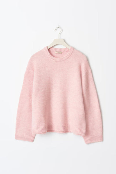 Georgie - Suéter de mujer suave de punto | Suéter oversized con cuello redondo