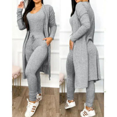 Mono de dos piezas para primavera 2025 | Mono ajustado con leggings y chaqueta