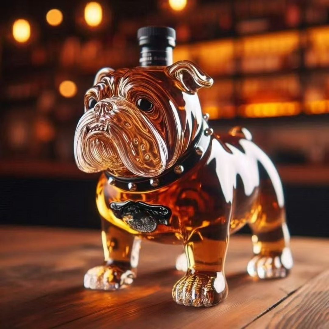 Carafe à whisky en verre Design de chien