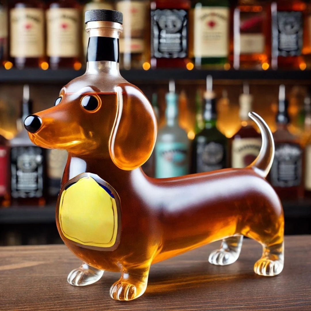 Carafe à whisky en verre Design de chien