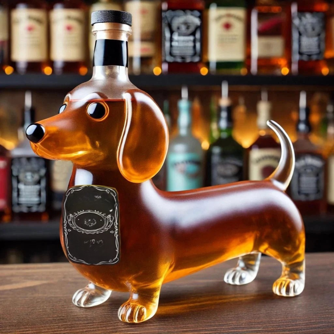 Carafe à whisky en verre Design de chien