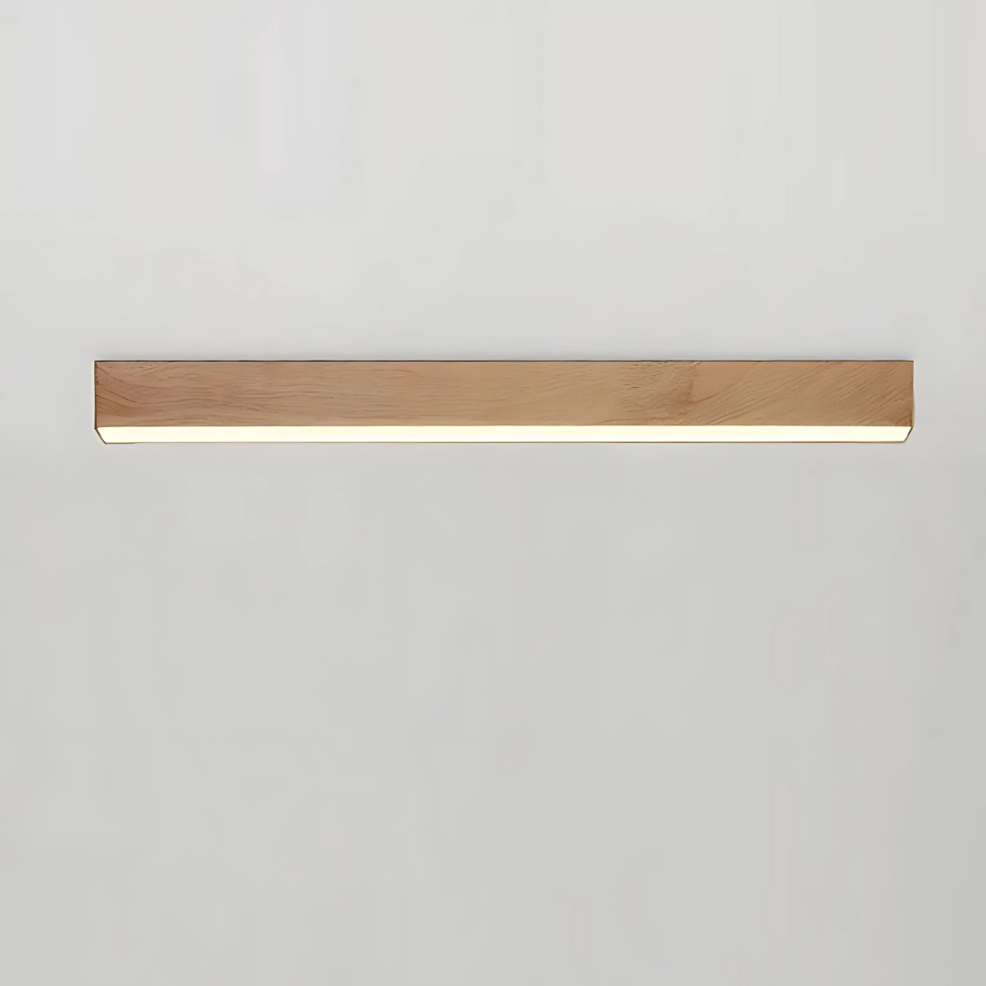Plafonniers Modernes en Bois Linéaires pour Bar