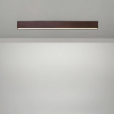 Plafonniers Modernes en Bois Linéaires pour Bar