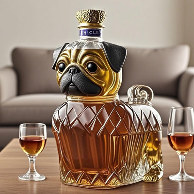 Carafe à whisky en verre Design de chien