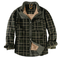 Veste Lumberjack pour homme - Chaude, résistante aux intempéries, style extérieur en rouge, vert ou bleu