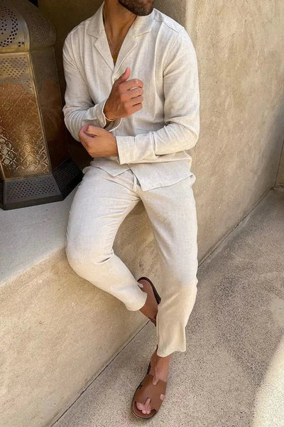 Conjunto de lino para hombre: elegancia y ligereza para el verano
