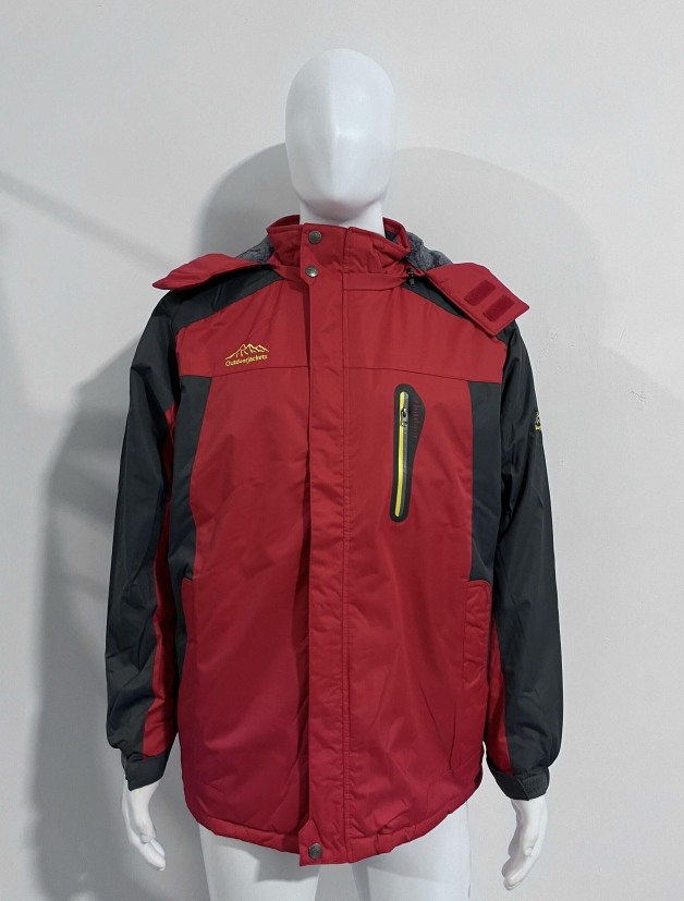 Waterproof and windproof parka with fleece lining and hood - Outdoor jacket