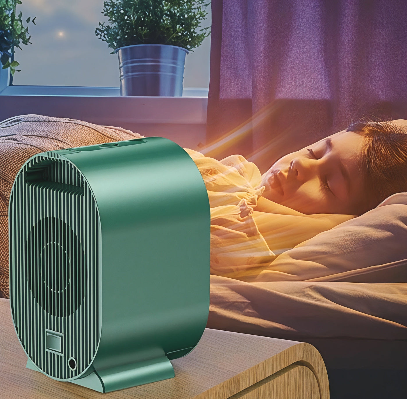 CopperGlow - Calefactor eléctrico portátil | Calefactor eficiente en energía para el hogar
