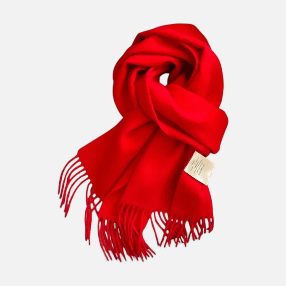 Blød halstørklæde med frynser til kvinder og mænd