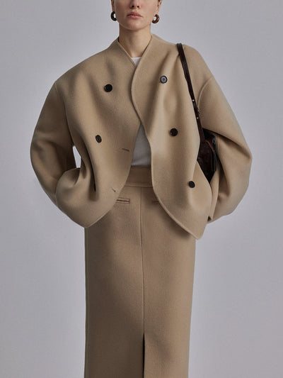 Manteau d'automne | Manteau surdimensionné pour femme avec détails vintage et style décontracté