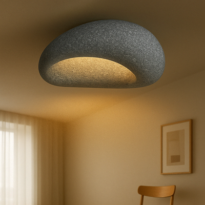 Plafonnier Rustique Style Wabi Sabi Lampe LED