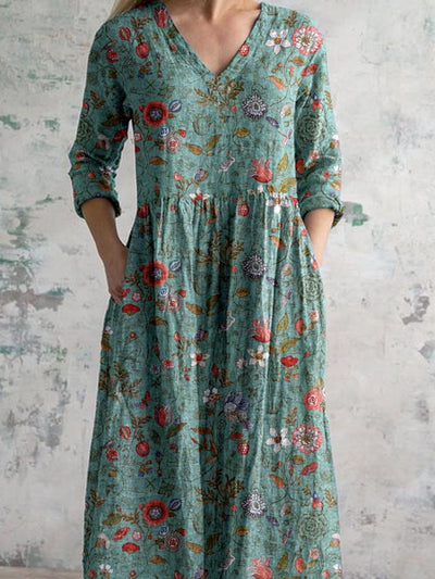 Vestido de verano para mujer - Vestido de playa - Estampado floral