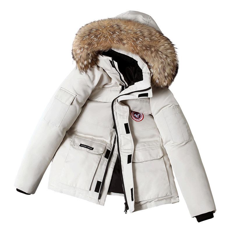 Men's Warm and Thick Parka Comfortable Winter Jacket with Fur Hood