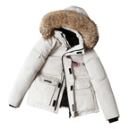 Men's Warm and Thick Parka Comfortable Winter Jacket with Fur Hood