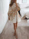 Louelle - Minivestido estampado con botones