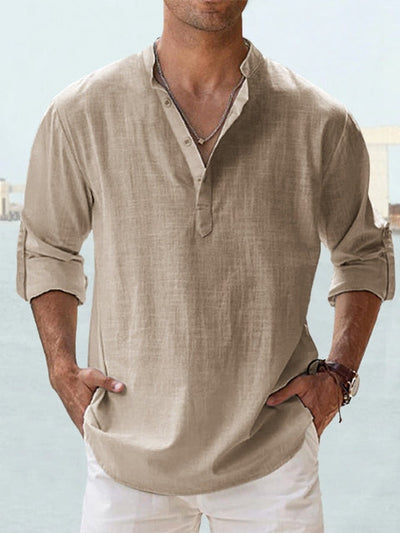 Camiseta abotonada para hombre