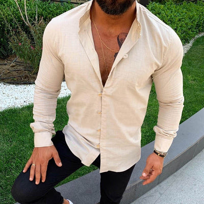 Lois | Camisa de lino sencilla para hombre