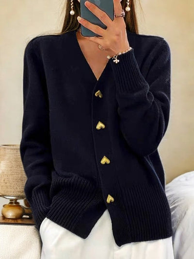 Krizzia - Cardigan elegante e caldo per signore