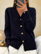 Krizzia - Cardigan elegante e caldo per signore