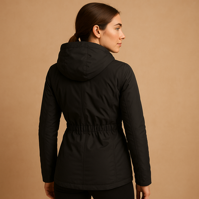 Manteau long d'hiver | Manteau pour femmes avec coupe ajustée et doublure isolante