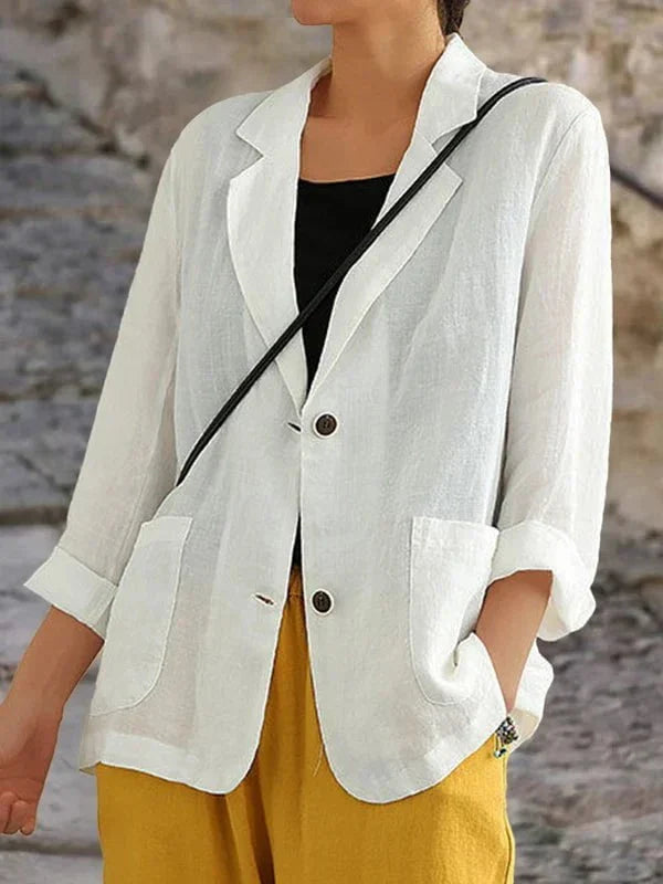 Blazer de lino para mujer | Ligero y elegante | Casual Chic