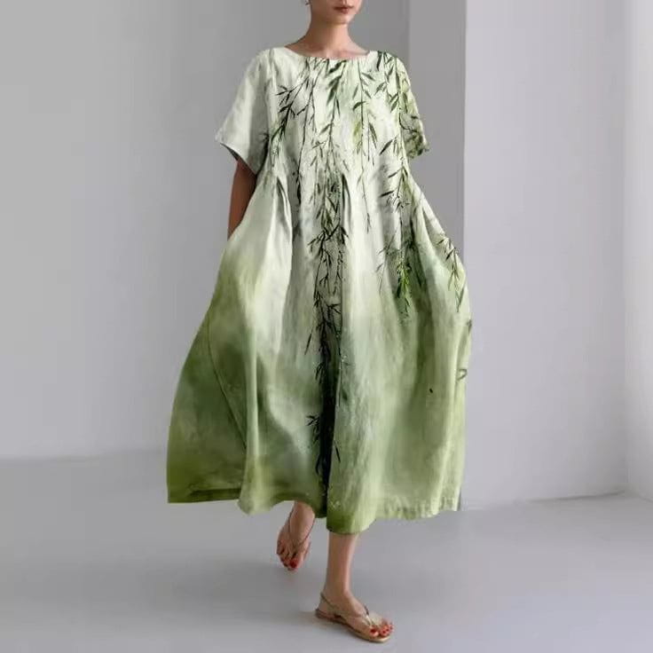 Robe Longue Bohème | Élégance Florale | Légèreté &  Confort