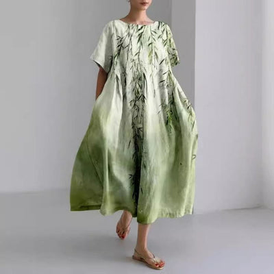 Robe Longue Bohème | Élégance Florale | Légèreté &  Confort