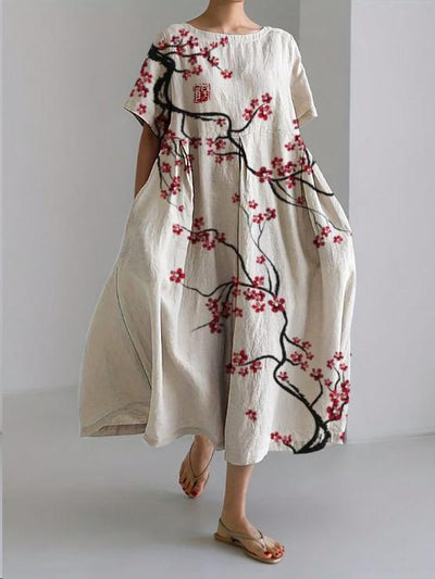 Robe Longue Bohème | Élégance Florale | Légèreté &  Confort