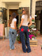 Vaqueros holgados con estrellas | Cintura alta | Ropa urbana y original