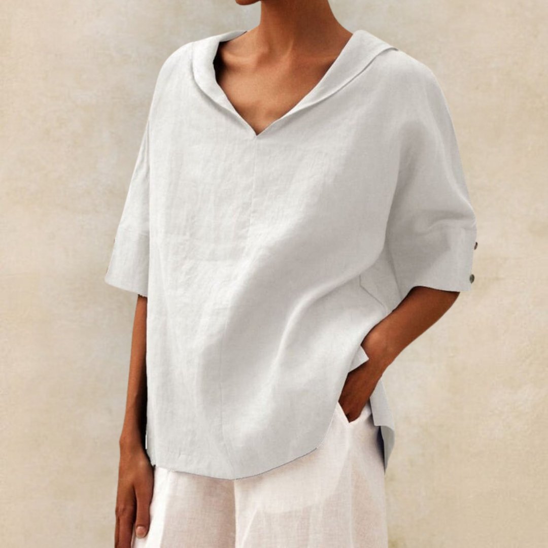 Blusa informal de lino Jil
