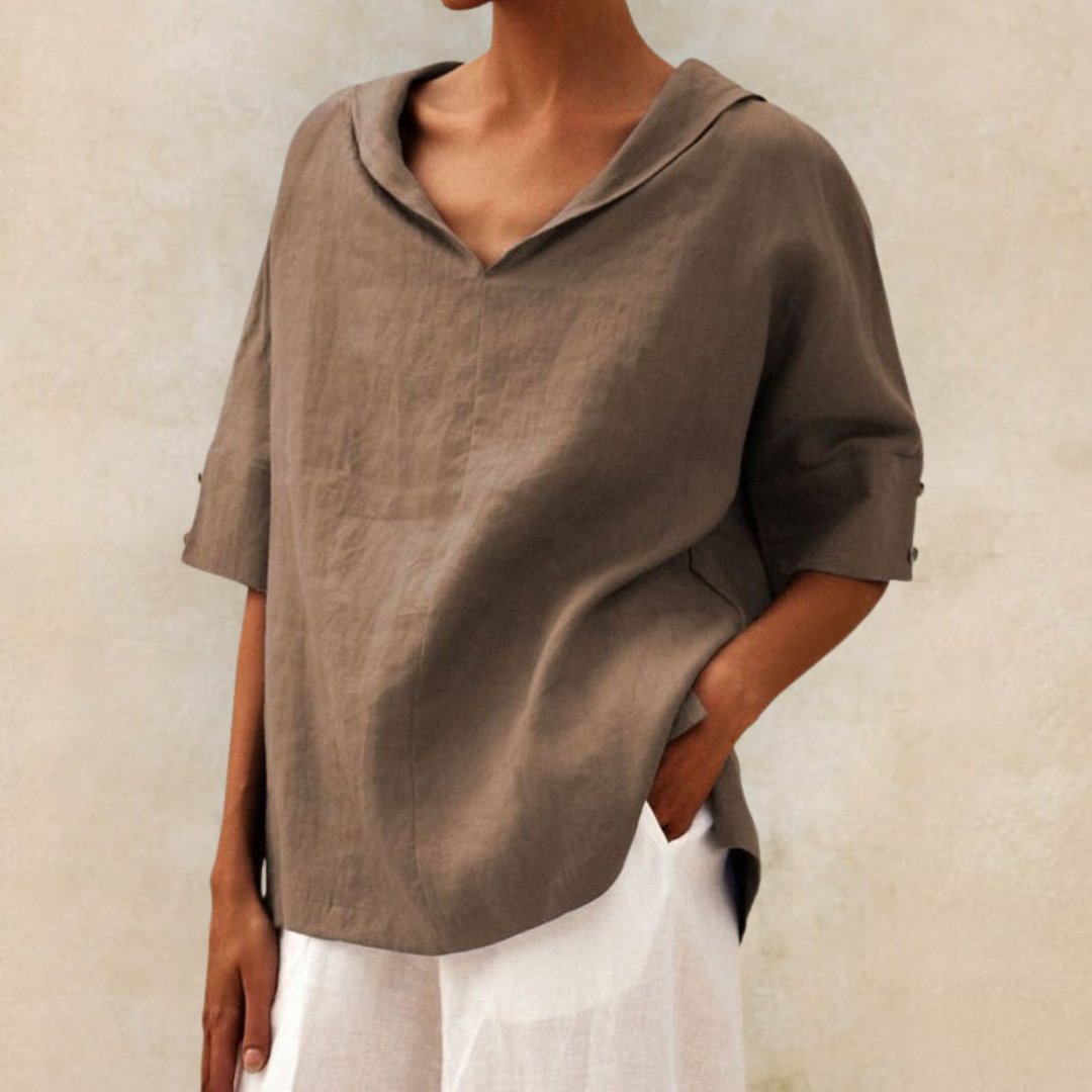Blusa informal de lino Jil