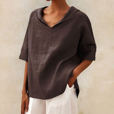 Blusa informal de lino Jil
