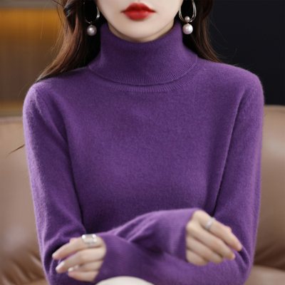 Cachemire de luxe pour femme Pull à col roulé - Elena