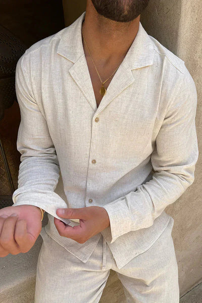 Conjunto de lino para hombre: elegancia y ligereza para el verano