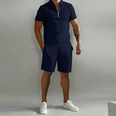 Conjunto de polo y shorts de verano de lujo para hombre | Elegante, con estilo y cómodo
