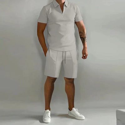 Conjunto de polo y shorts de verano de lujo para hombre | Elegante, con estilo y cómodo