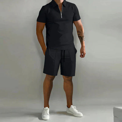 Conjunto de polo y shorts de verano de lujo para hombre | Elegante, con estilo y cómodo