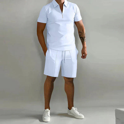 Conjunto de polo y shorts de verano de lujo para hombre | Elegante, con estilo y cómodo