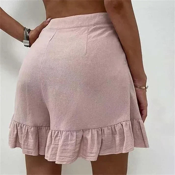 Noor - Elegantes pantalones cortos plisados