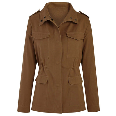 Veste à manches longues avec quatre poches pour femmes
