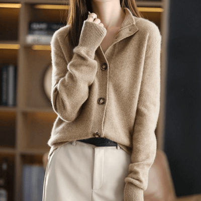 Darla Cardigan en cachemire pour femme - Pull doux et élégant à la coupe confortable