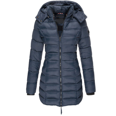 Autumn/Winter down jacket | Women's down jacket with hood and zipper closure
