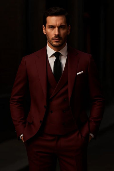 Matteo | Traje de tres piezas con chaleco para hombre: elegante, moderno y versátil.